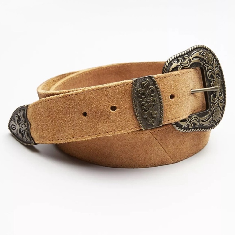 Free People Black Rock Western Belt